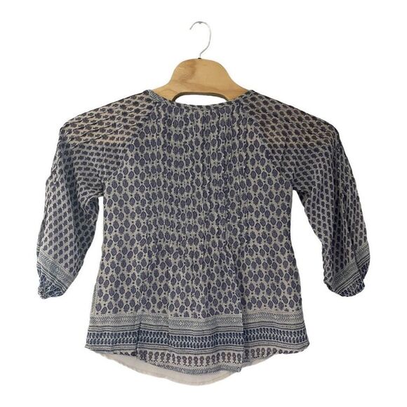 Sundance Women's Off-White & Purple Abstract Print Long-Sleeve Blouse Size XS - Picture 2 of 4